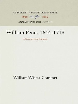 cover image of William Penn, 1644-1718